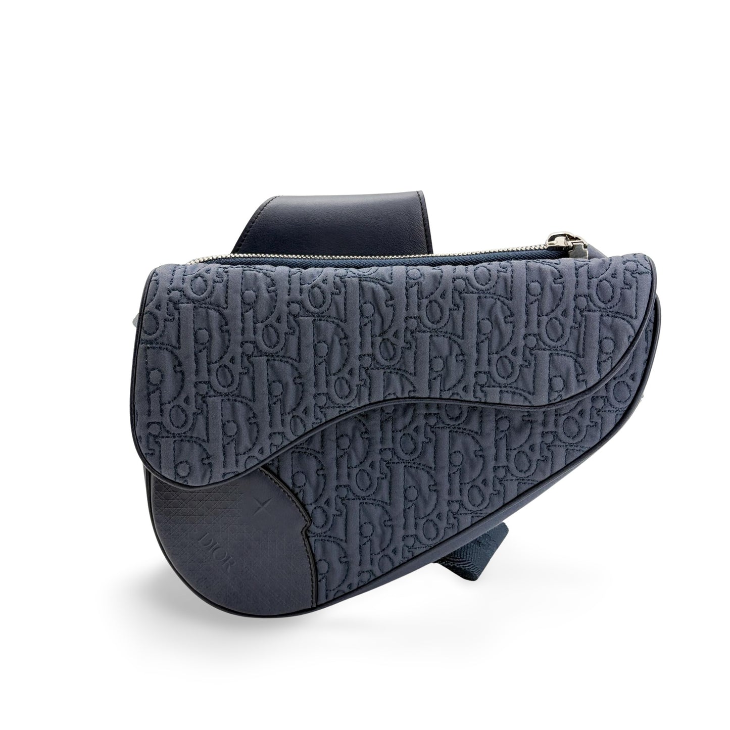 Dior Saddle Bag Navy Oblique Technical Fabric