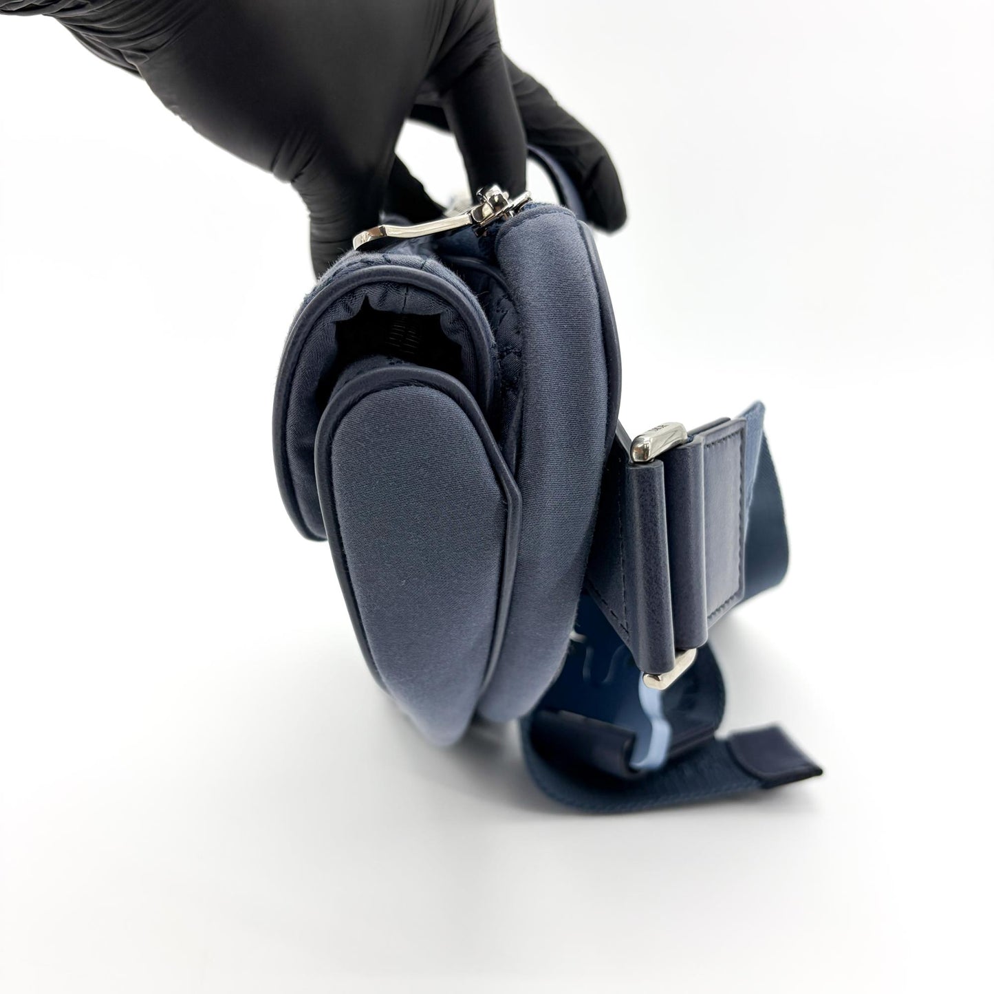 Dior Saddle Bag Navy Oblique Technical Fabric