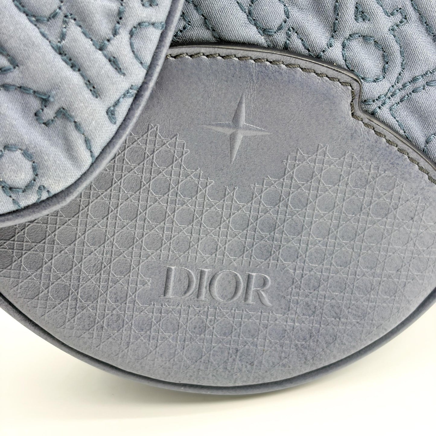 Dior Saddle Bag Navy Oblique Technical Fabric