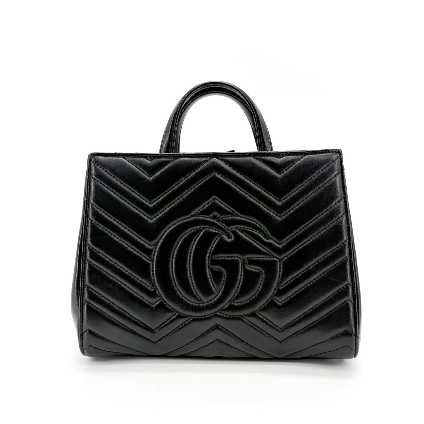 Gucci GG Marmont Matelassé Small Tote Bag Black