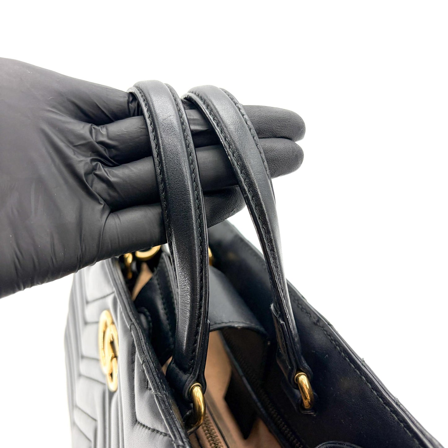 Gucci GG Marmont Matelassé Small Tote Bag Black