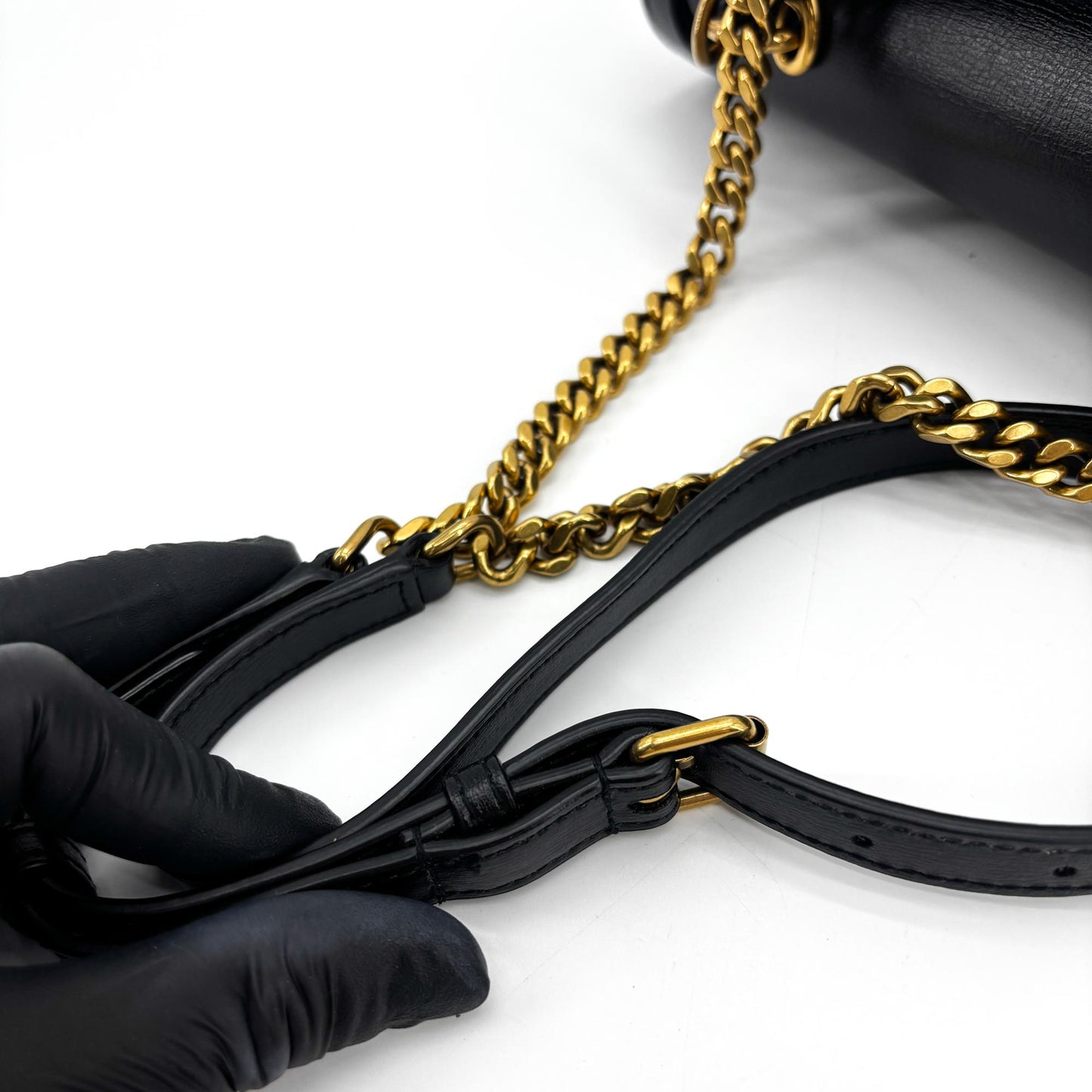 Saint Laurent Medium Sunset Top Handle Bag Black