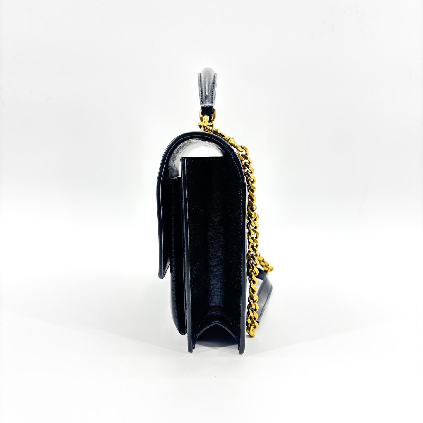 Saint Laurent Medium Sunset Top Handle Bag Black