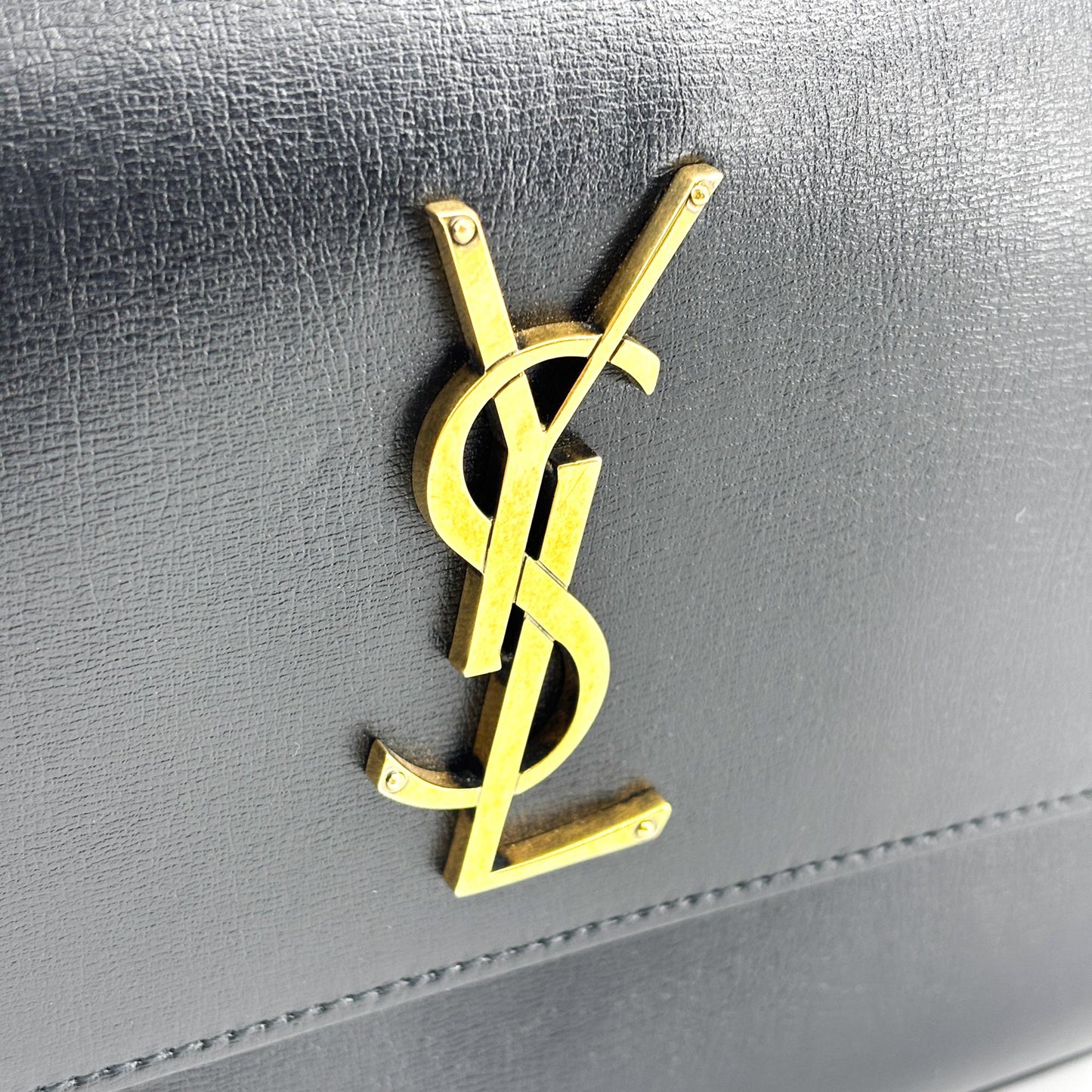 Saint Laurent Medium Sunset Top Handle Bag Black