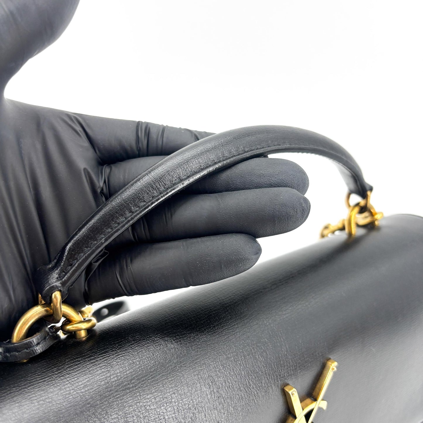 Saint Laurent Medium Sunset Top Handle Bag Black