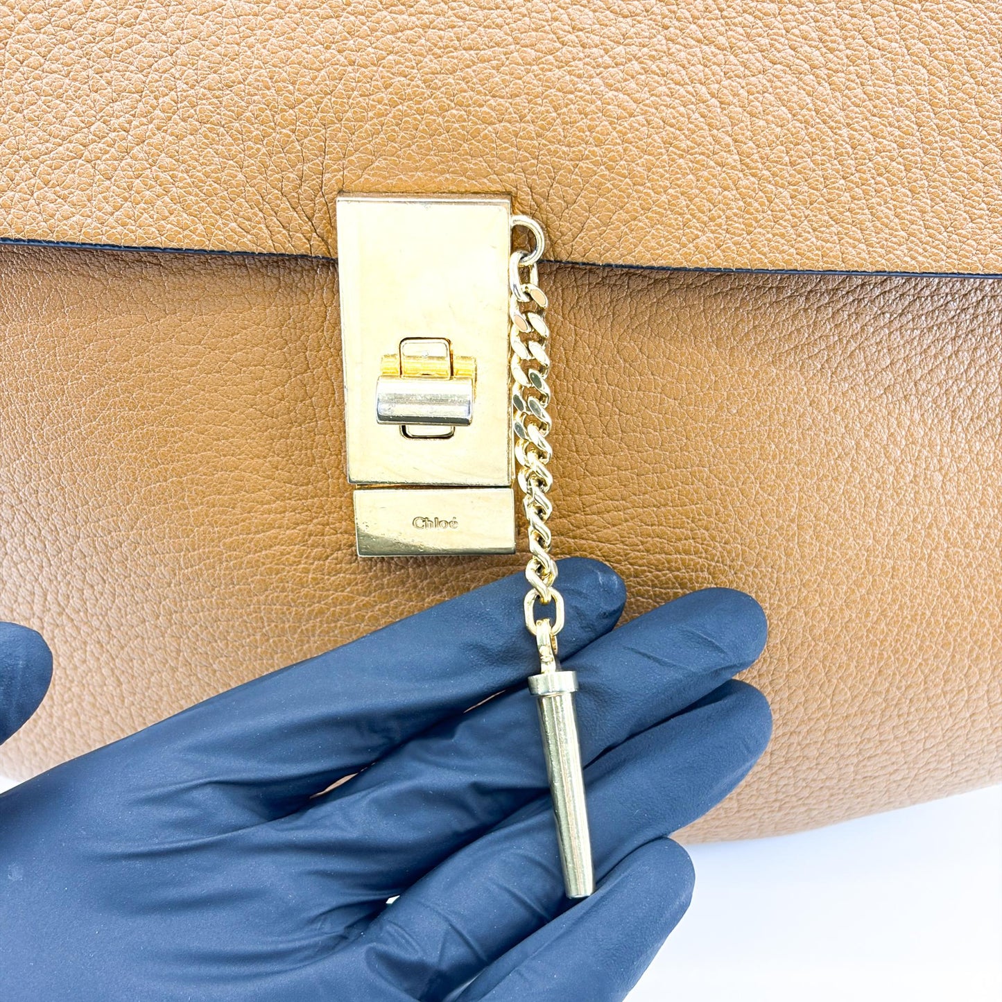 Chloé Drew Bijou Shoulder Bag Medium Brown