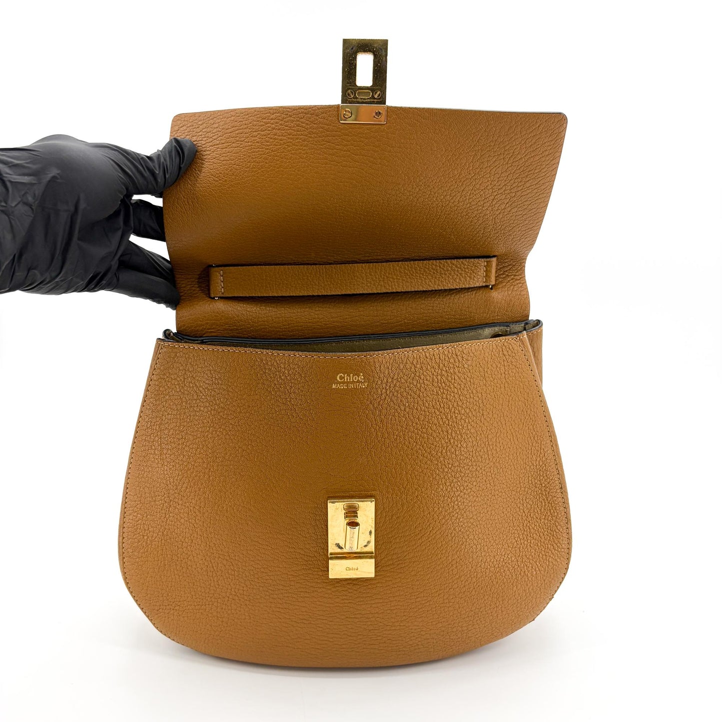 Chloé Drew Bijou Shoulder Bag Medium Brown