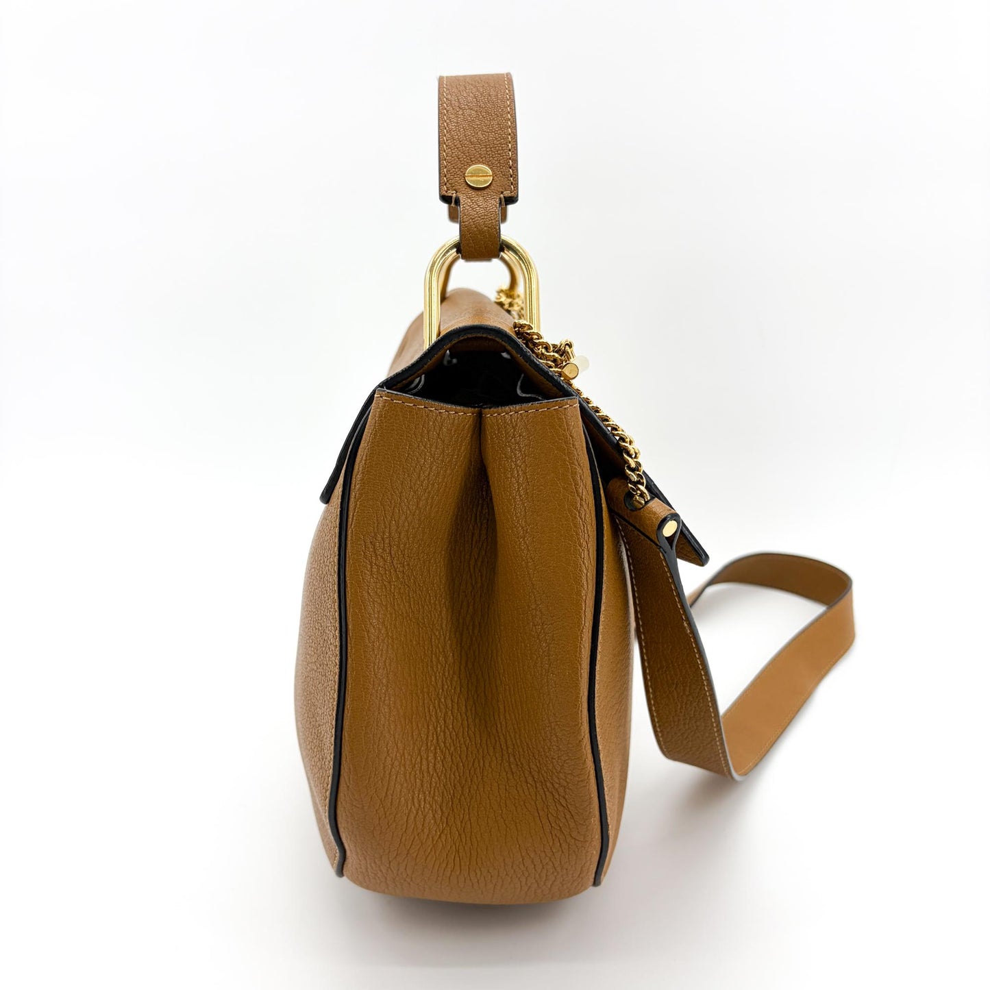 Chloé Drew Bijou Shoulder Bag Medium Brown