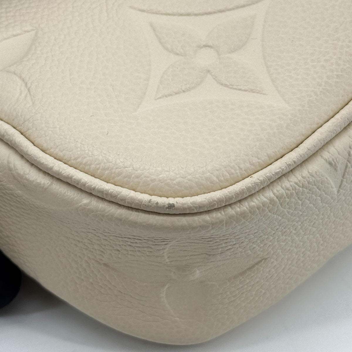 Louis Vuitton Monogram Empreinte Easy Pochette on Strap Cream