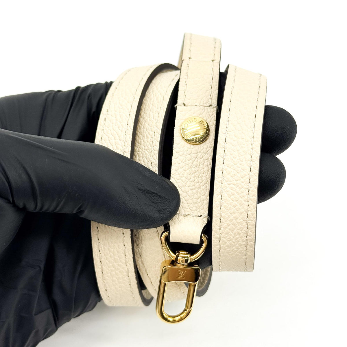Louis Vuitton Monogram Empreinte Easy Pochette on Strap Cream