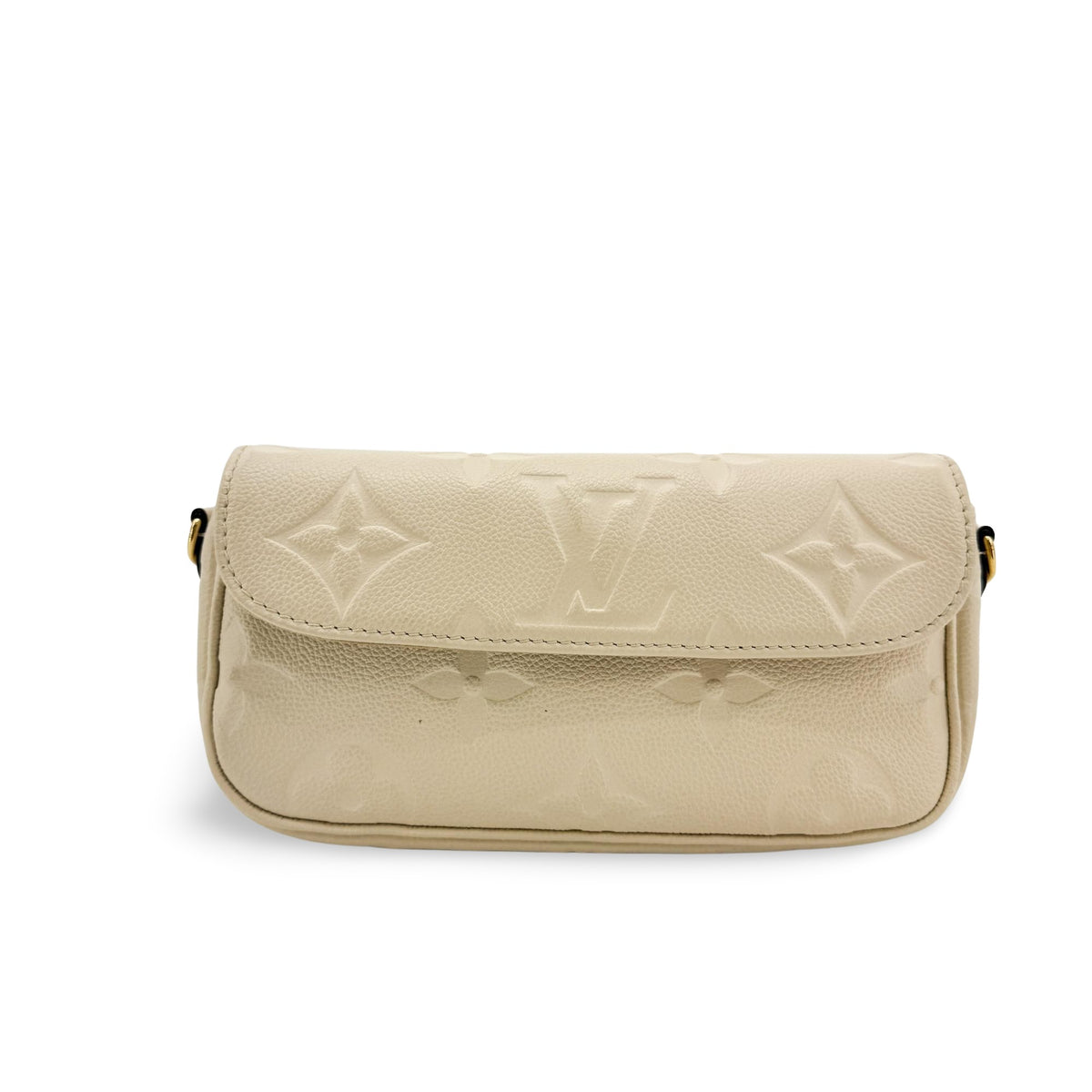 Louis Vuitton Monogram Empreinte Easy Pochette on Strap Cream