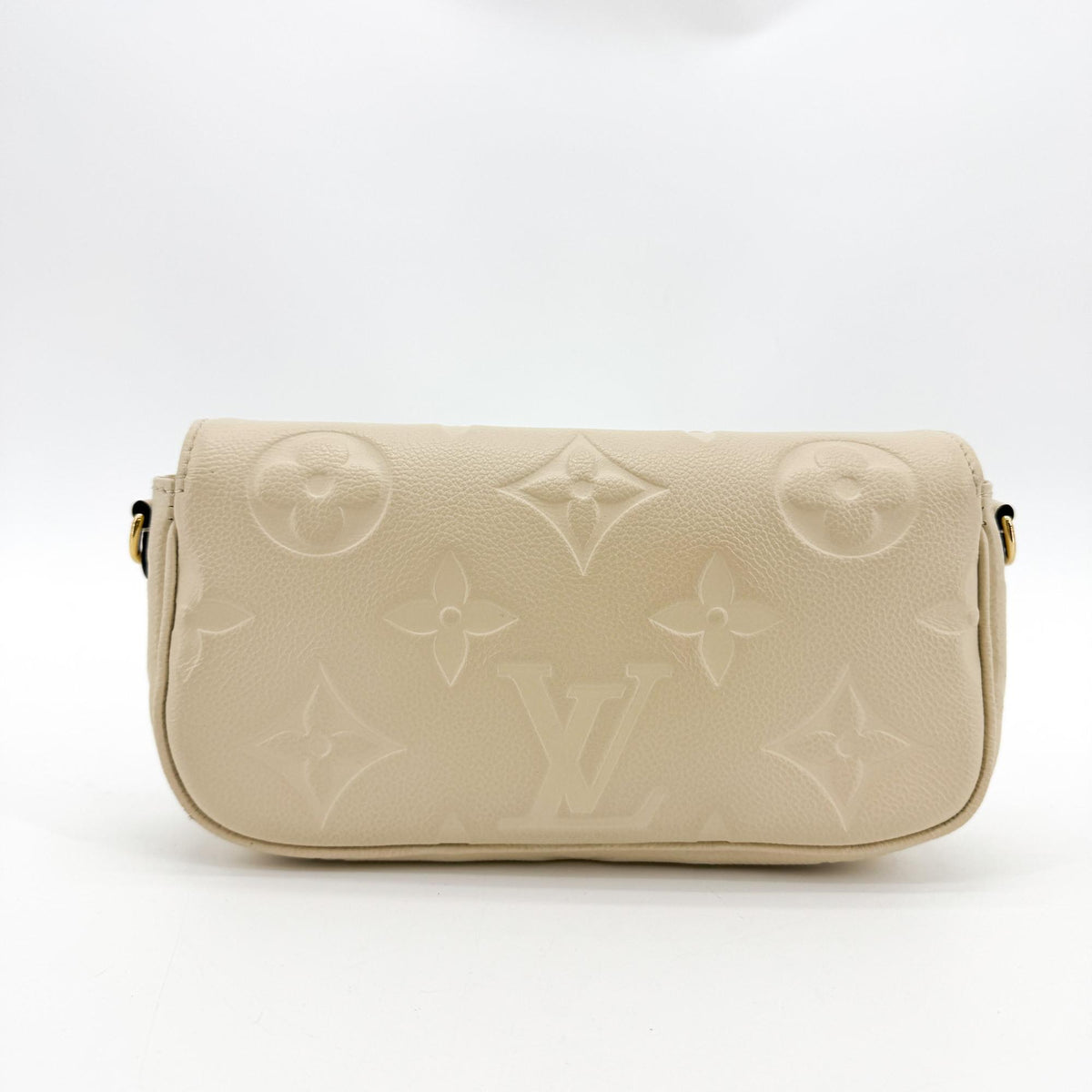 Louis Vuitton Monogram Empreinte Easy Pochette on Strap Cream