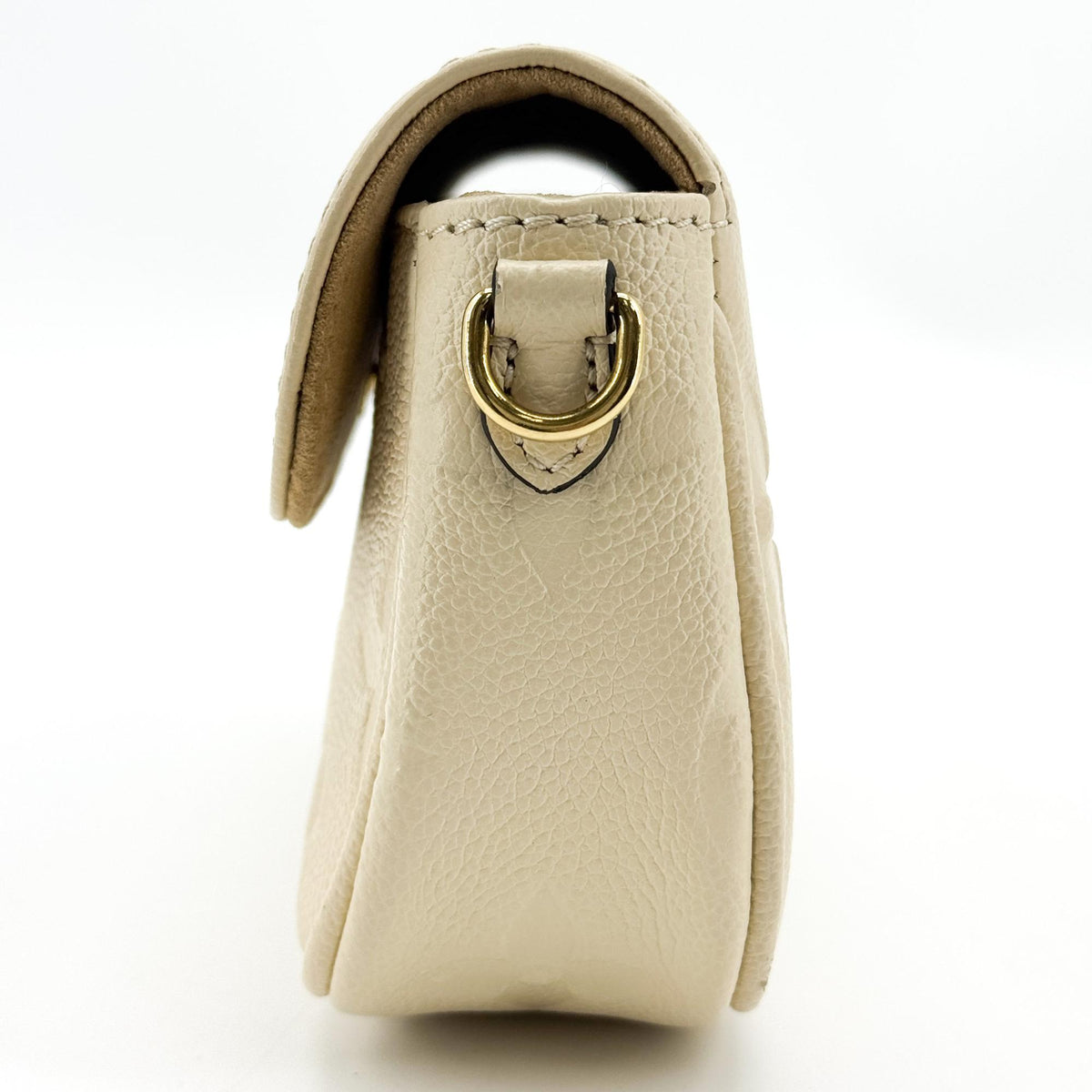 Louis Vuitton Monogram Empreinte Easy Pochette on Strap Cream