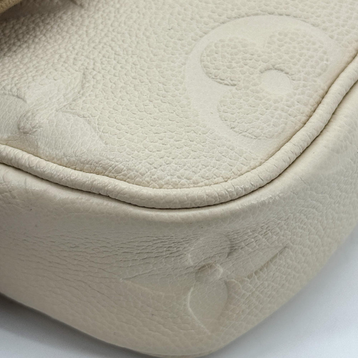Louis Vuitton Monogram Empreinte Easy Pochette on Strap Cream