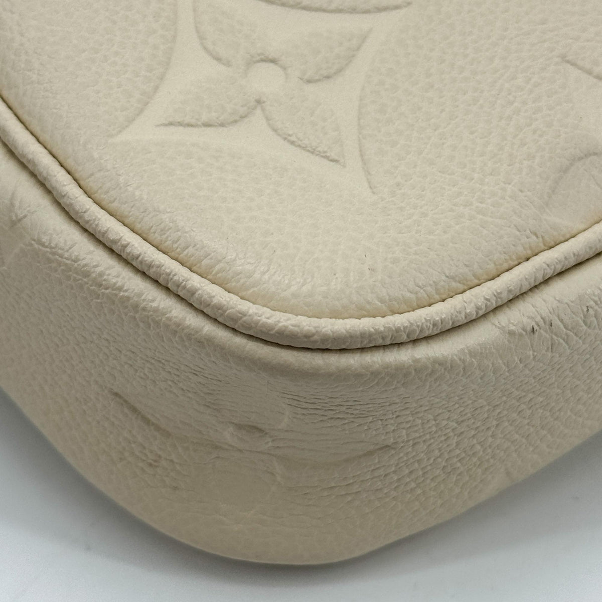 Louis Vuitton Monogram Empreinte Easy Pochette on Strap Cream