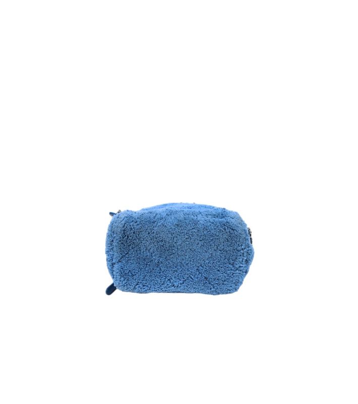 Chanel Blue Shearling Backpack