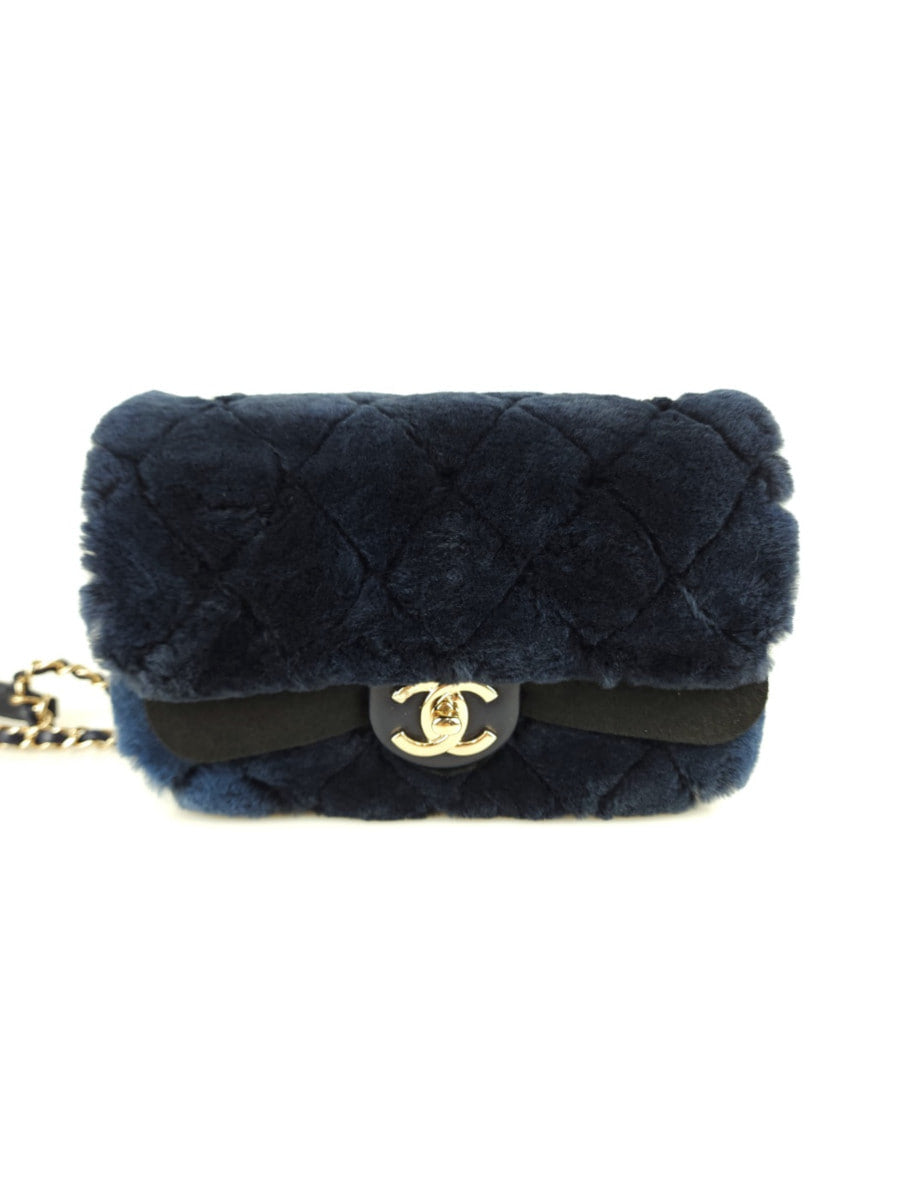 Mini Classic Shearling Flap Shoulder Bag Crossbody Bag