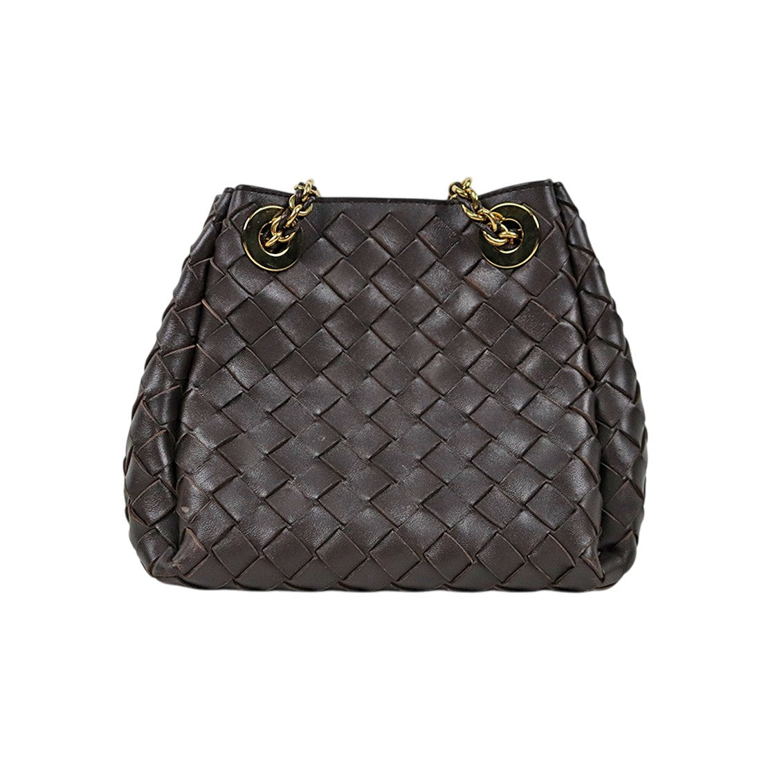 Bottega Veneta Small Brown Leather Parachute Shoulder Bag