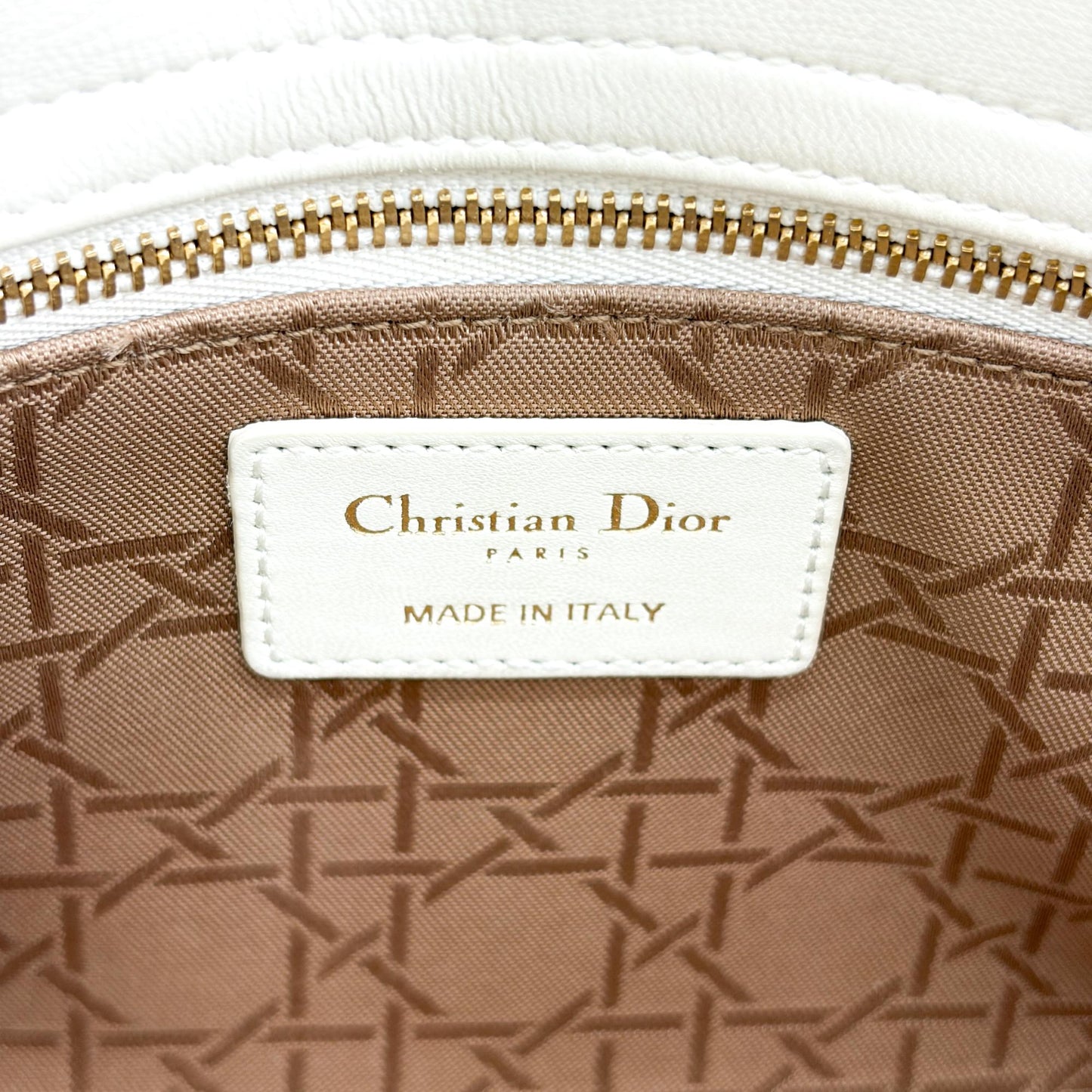 Dior Lady Dior Small Bag Latte Lambskin Gold Hardware