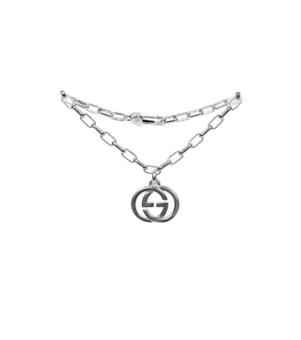 Gucci Interlocking G Silver Bracelet