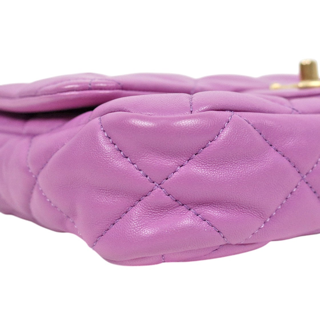 Chanel Purple Maxi Lambskin Chain Flap Shoulder Bag