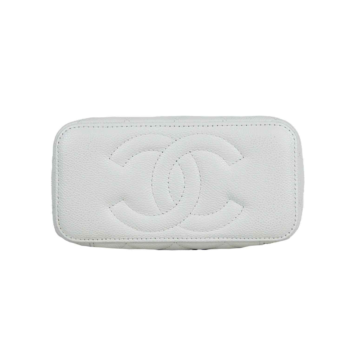 Small Caviar Heartball Vanity Crossbody Bag