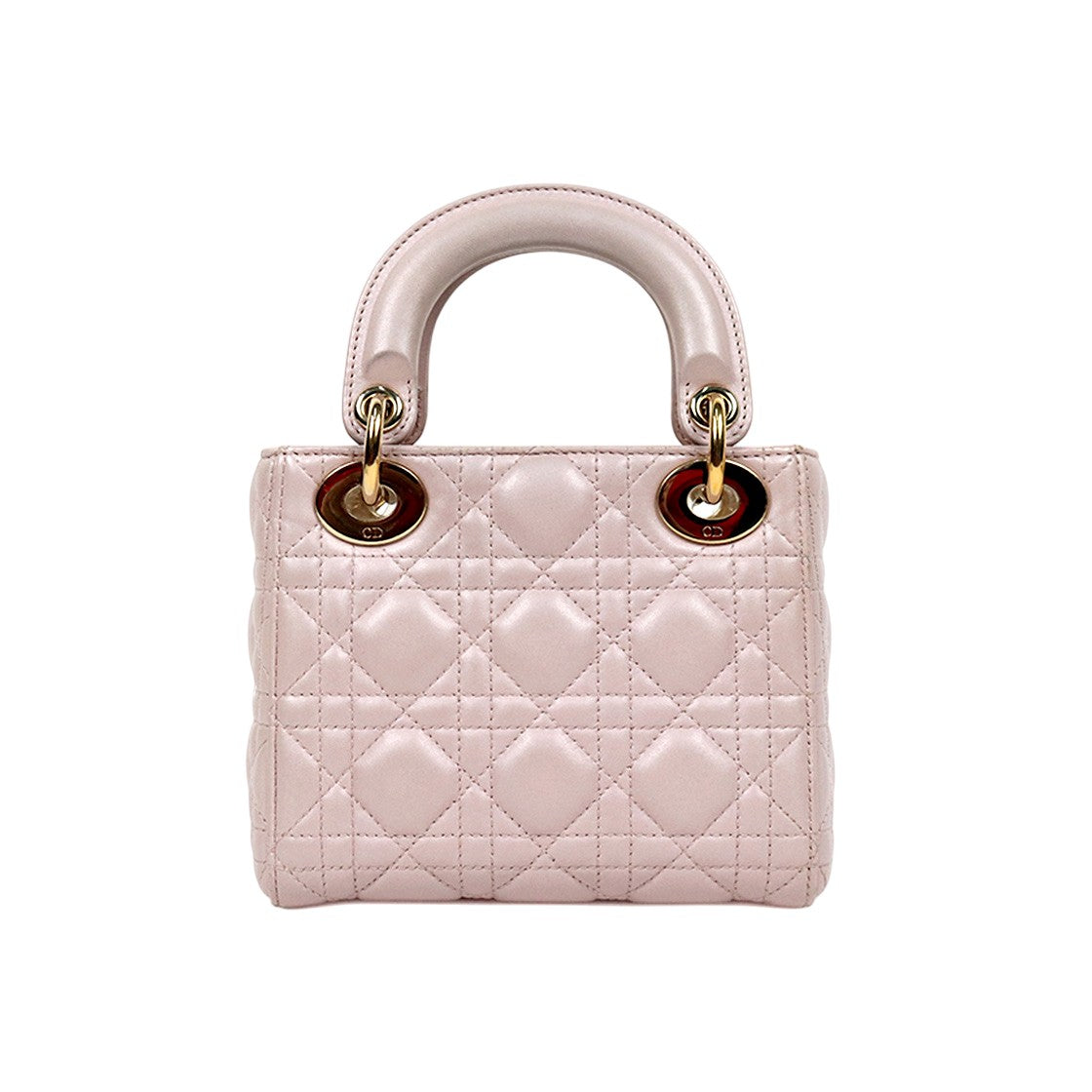 Dior Metallic Pink Lady Mini Shoulder Bag