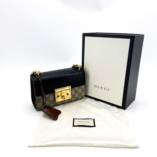 Gucci Padlock GG Small Crossbody Bag Black