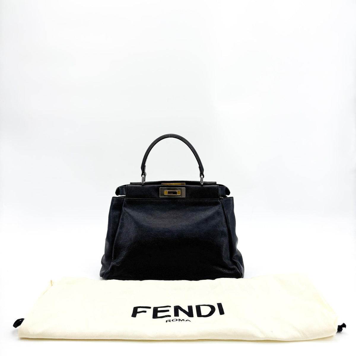 Fendi Peekaboo Medium Seleria Navy