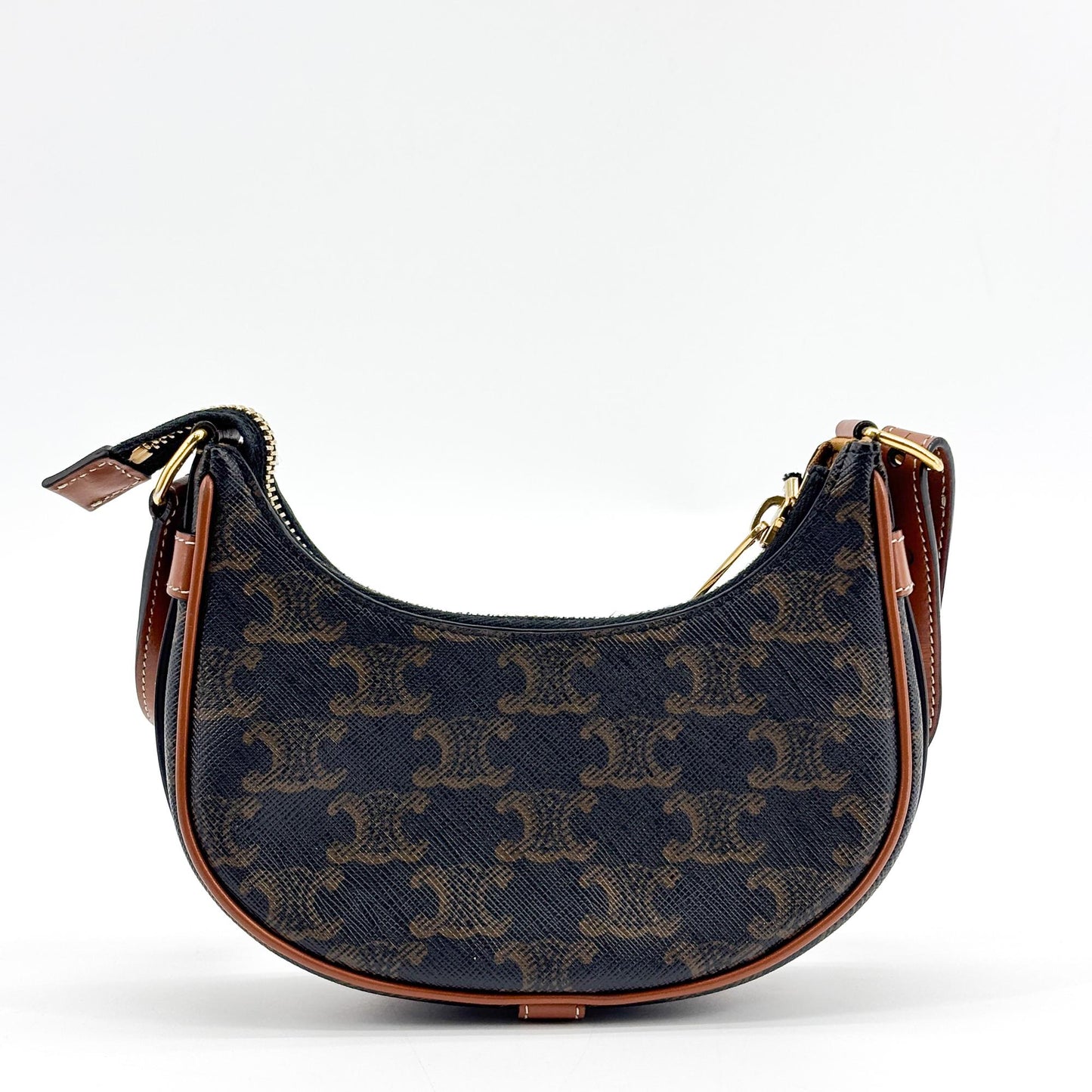 Celine Triomphe Canvas Mini Ava Bag Tan