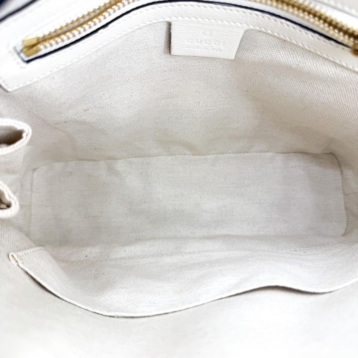 Gucci Horsebit 1955 Small Top Handle Bag White GG Supreme