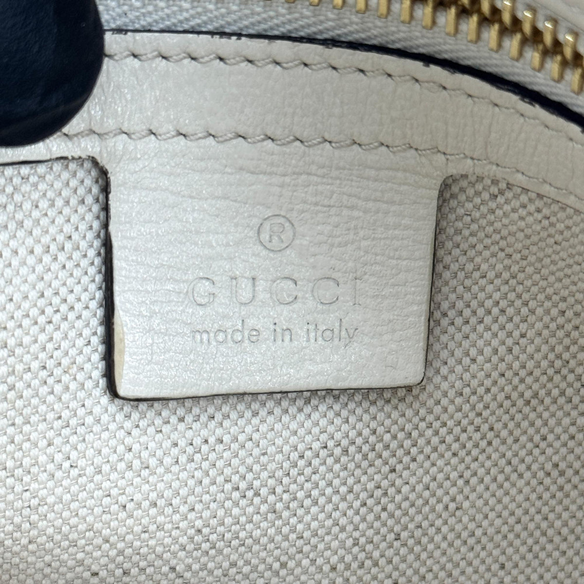 Gucci Horsebit 1955 Small Top Handle Bag White GG Supreme