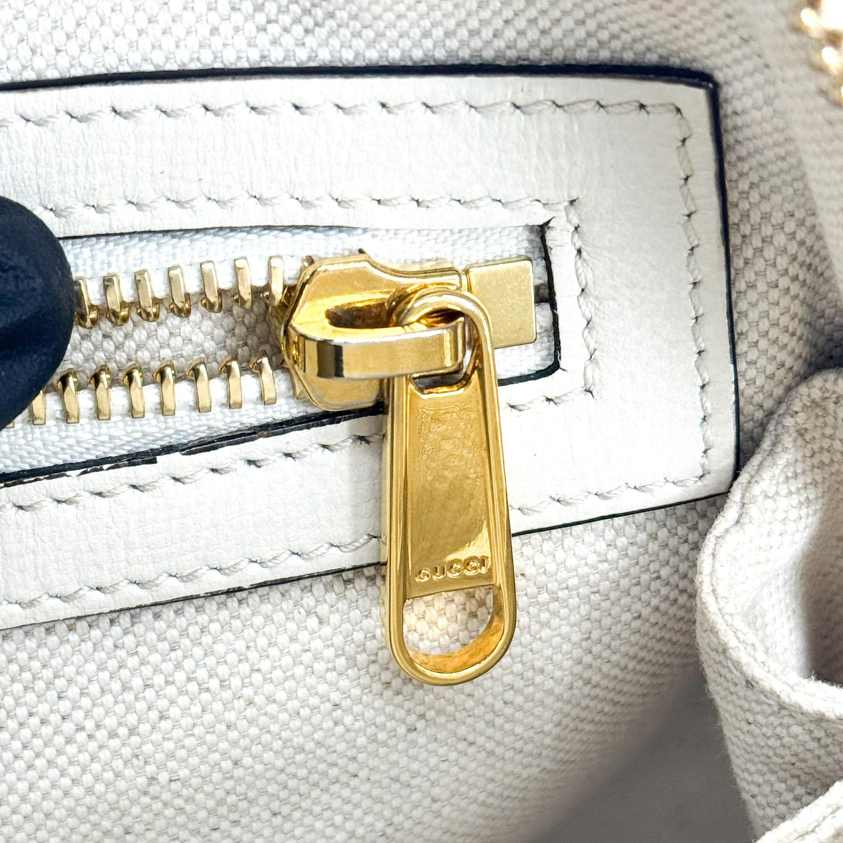 Gucci Horsebit 1955 Small Top Handle Bag White GG Supreme
