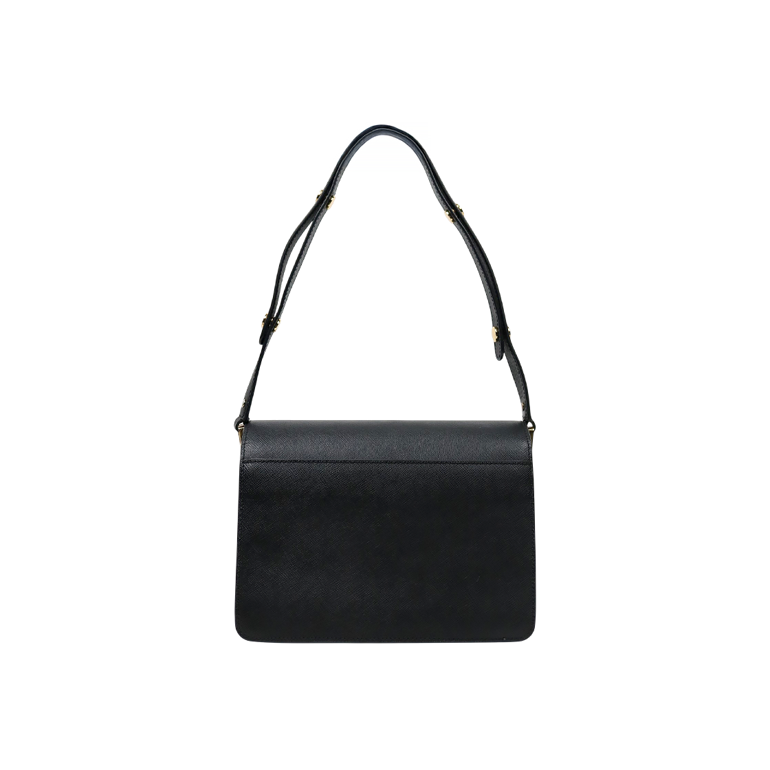 Marni Black Saffiano Trunk Bag