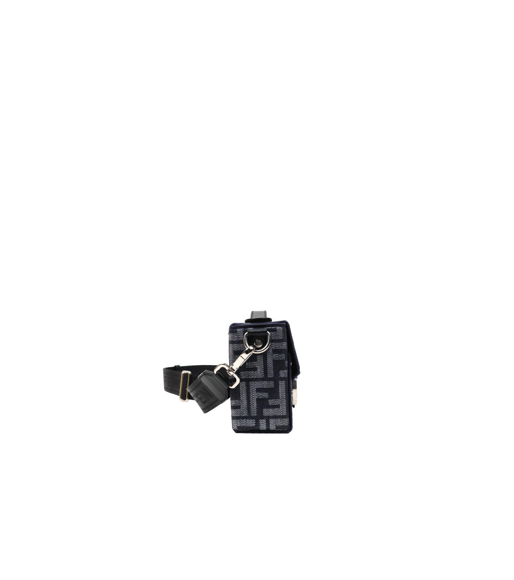 Fendi Black Zucca Baguette Trunk Crossbody Bag
