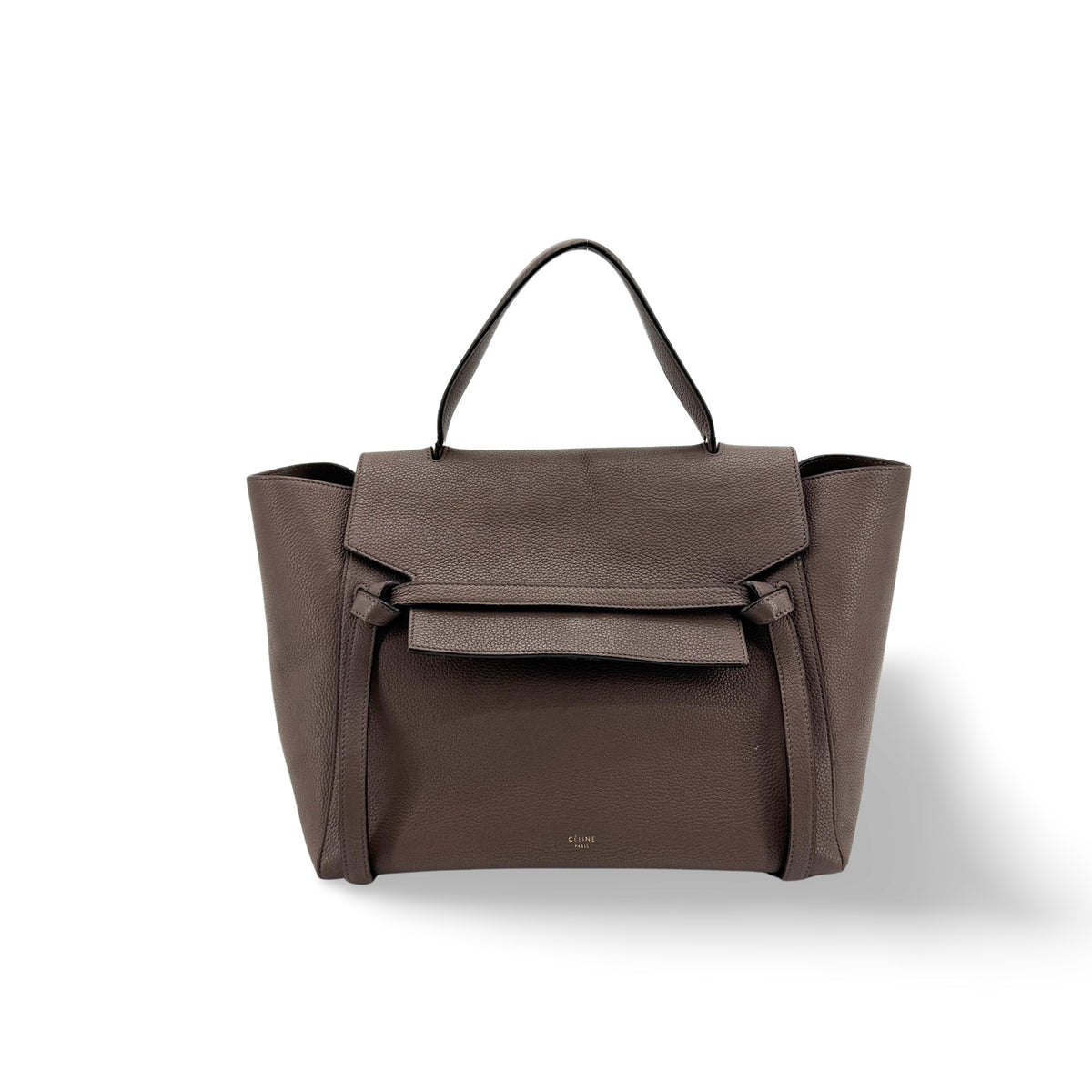 Line Grained Calfskin Belt Bag
