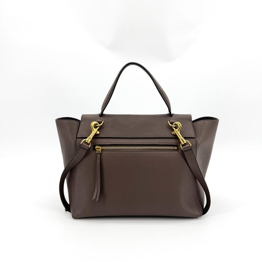 Line Grained Calfskin Belt Bag