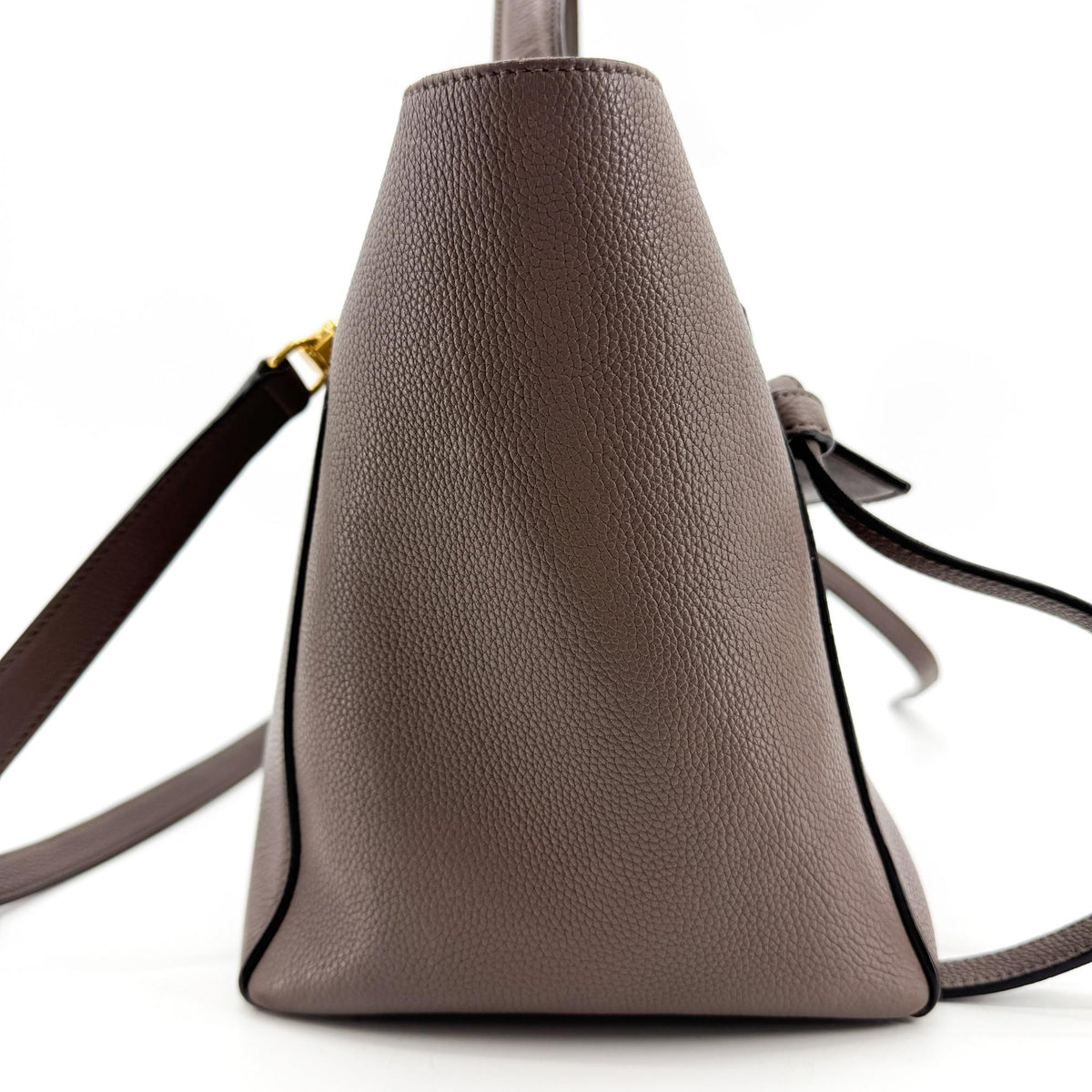 Line Grained Calfskin Belt Bag