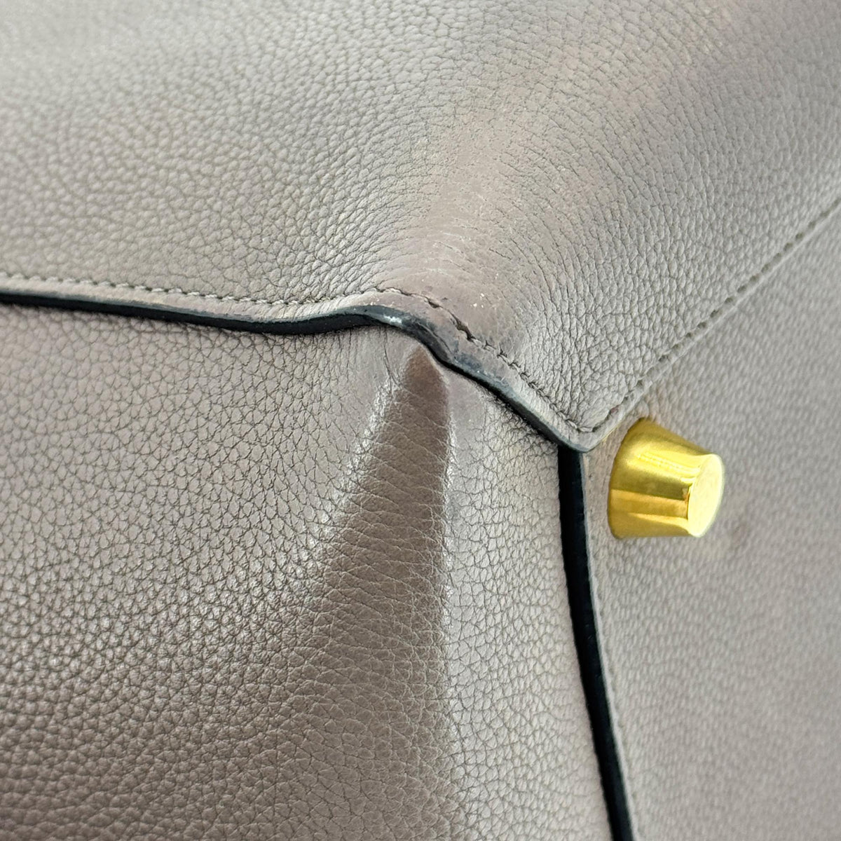 Line Grained Calfskin Belt Bag