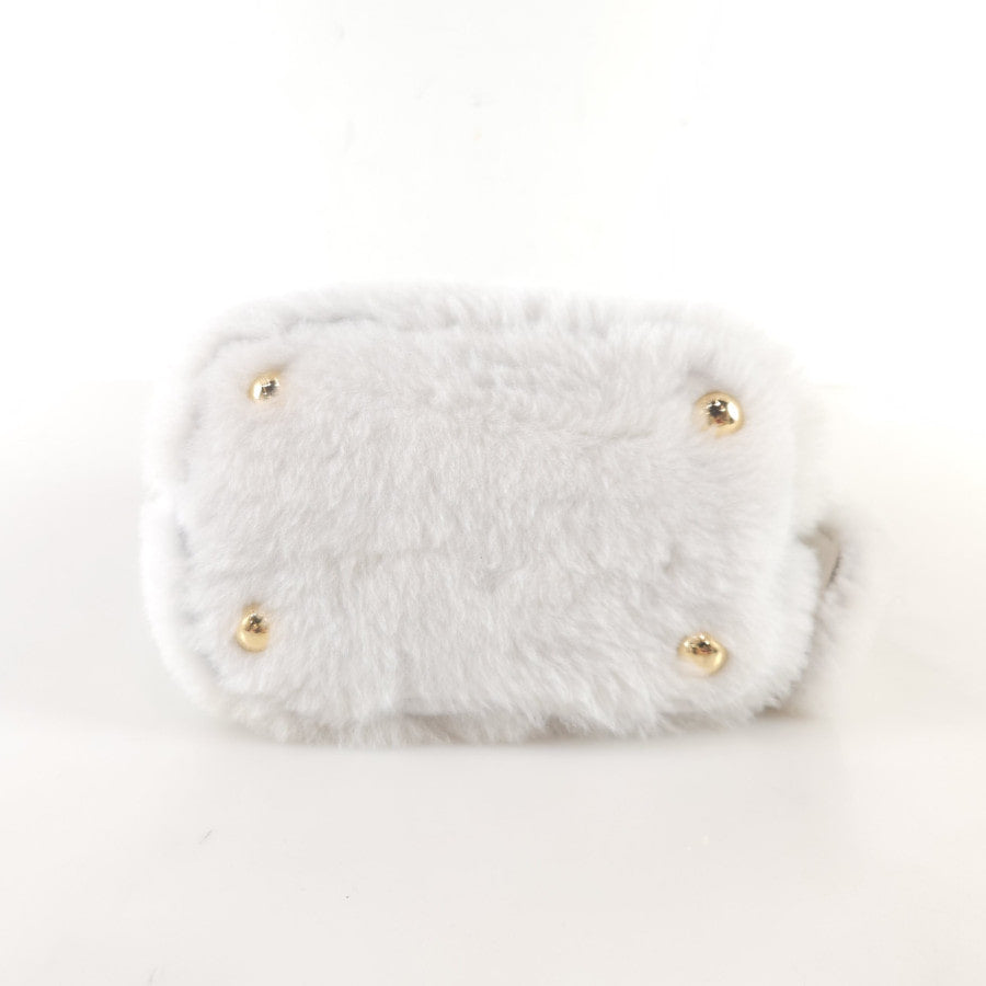 Mini Shearling Panier Tote Bag Shoulder Bag Crossbody Bag 1BA373