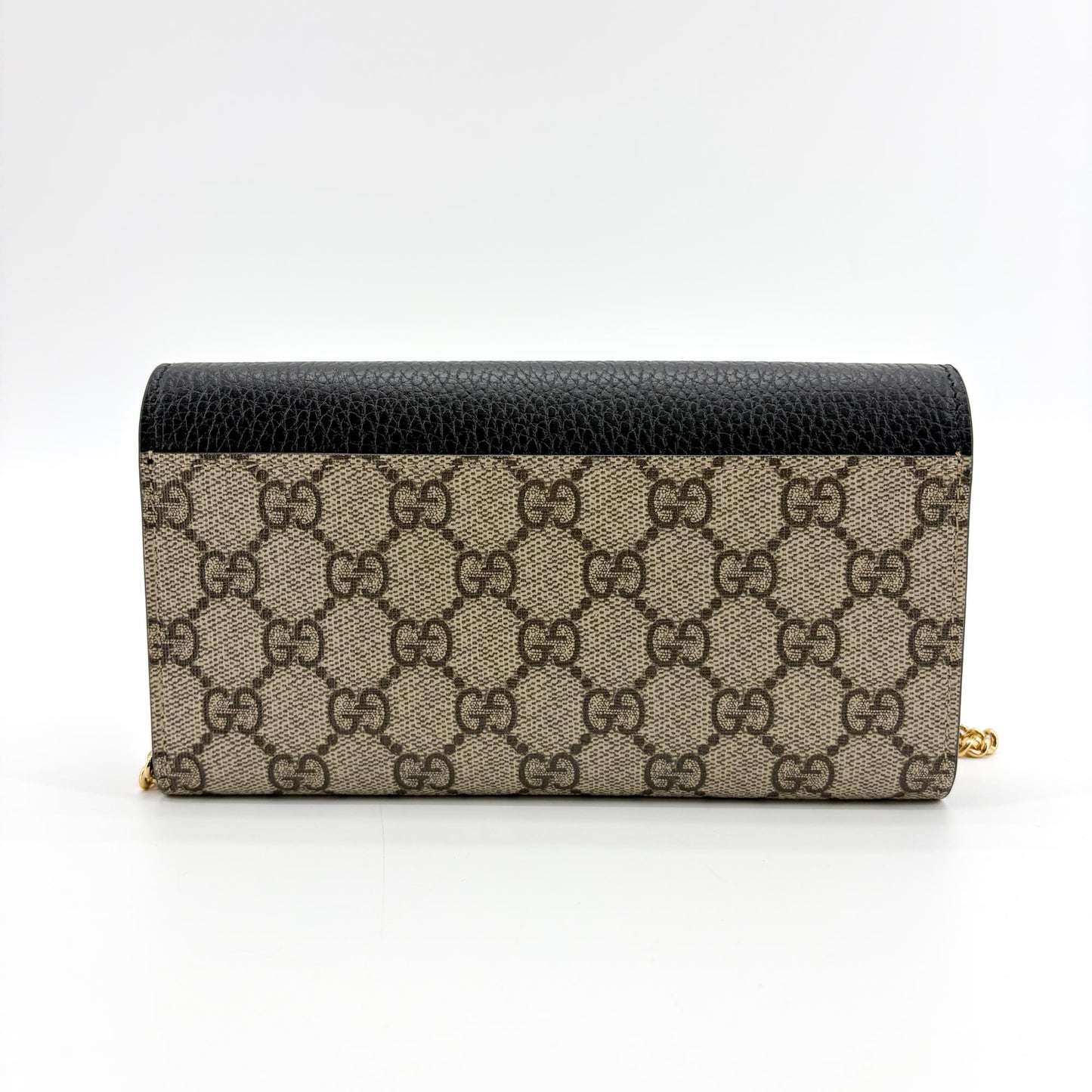 Gucci GG Marmont GG Supreme Chain Wallet Black