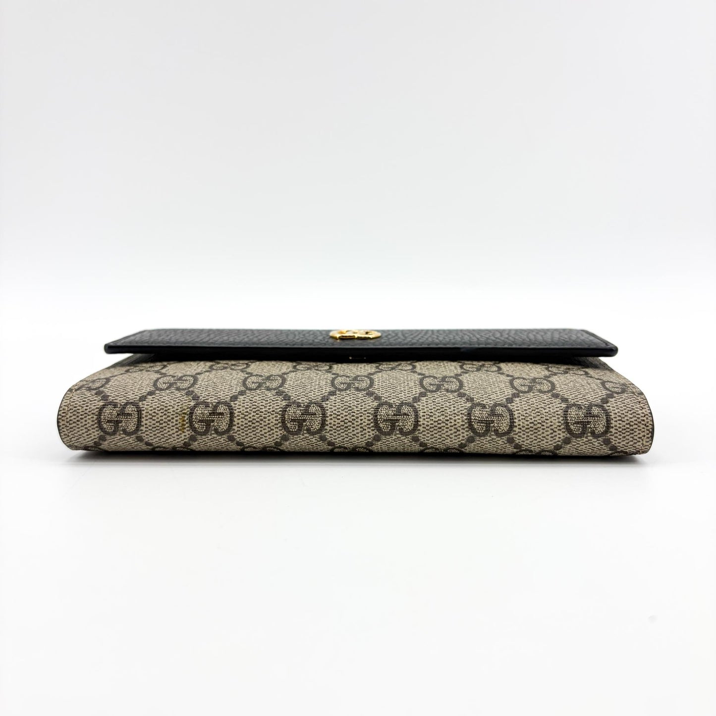 Gucci GG Marmont GG Supreme Chain Wallet Black