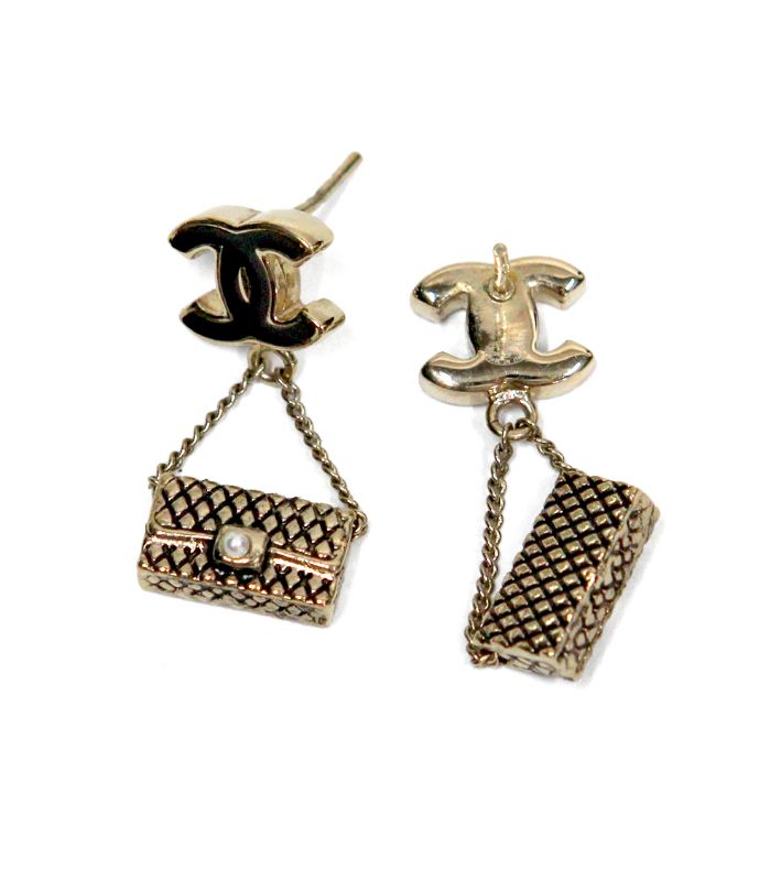 Chanel Bag Detail CC Earrings