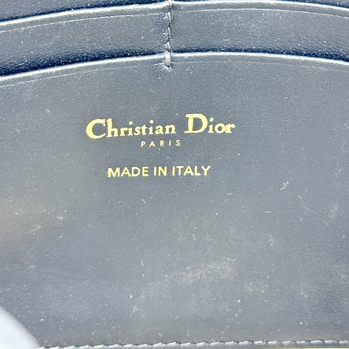 Dior Saddle Slim Clutch Blue Oblique Jacquard