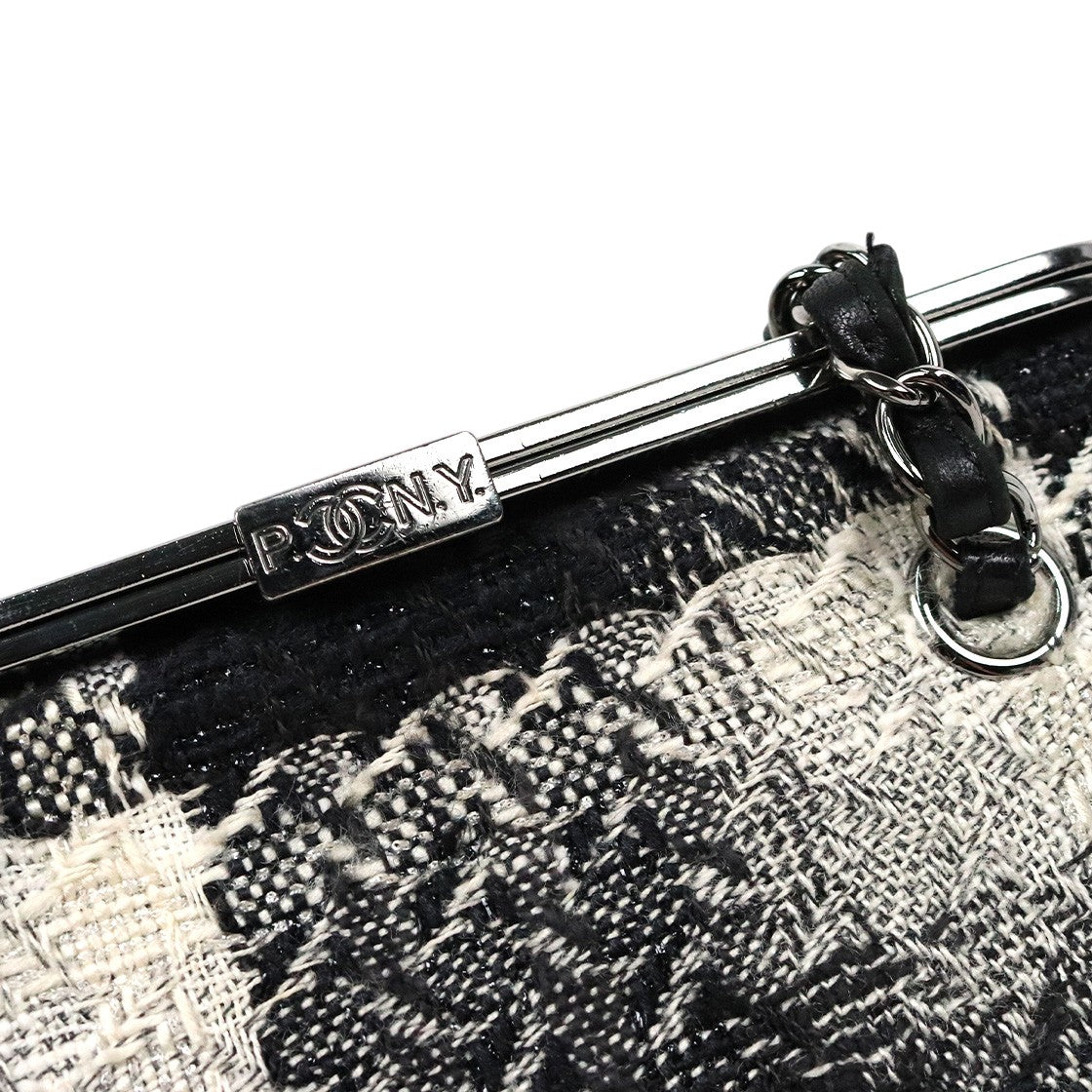 Chanel Tweed Checkerboard Vanity Bag