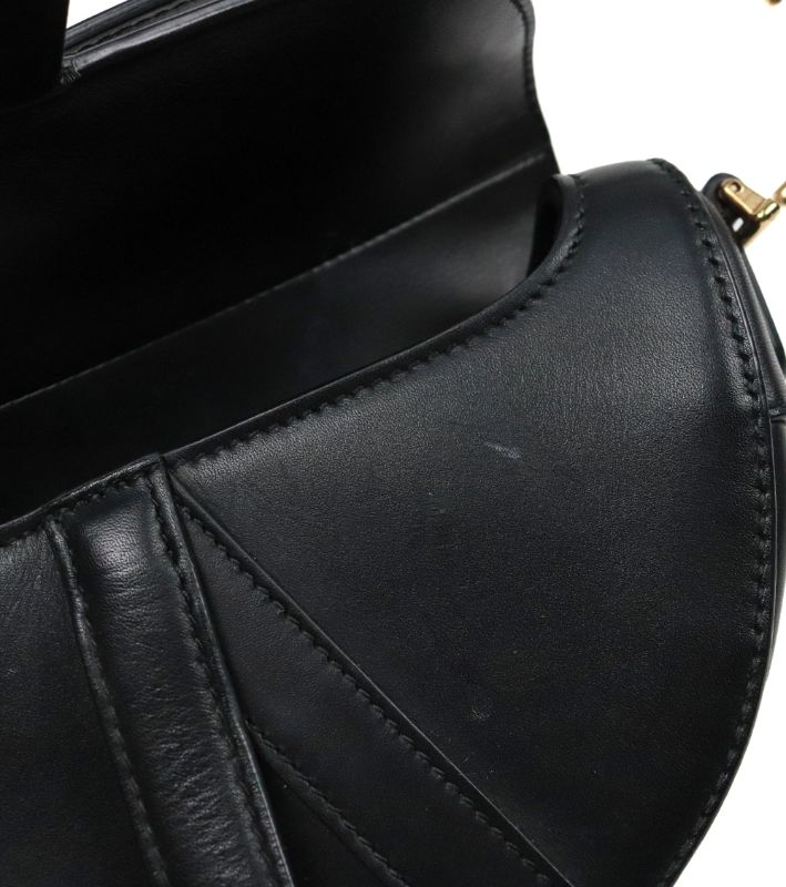 Dior Mini Black Saddle Shoulder Bag