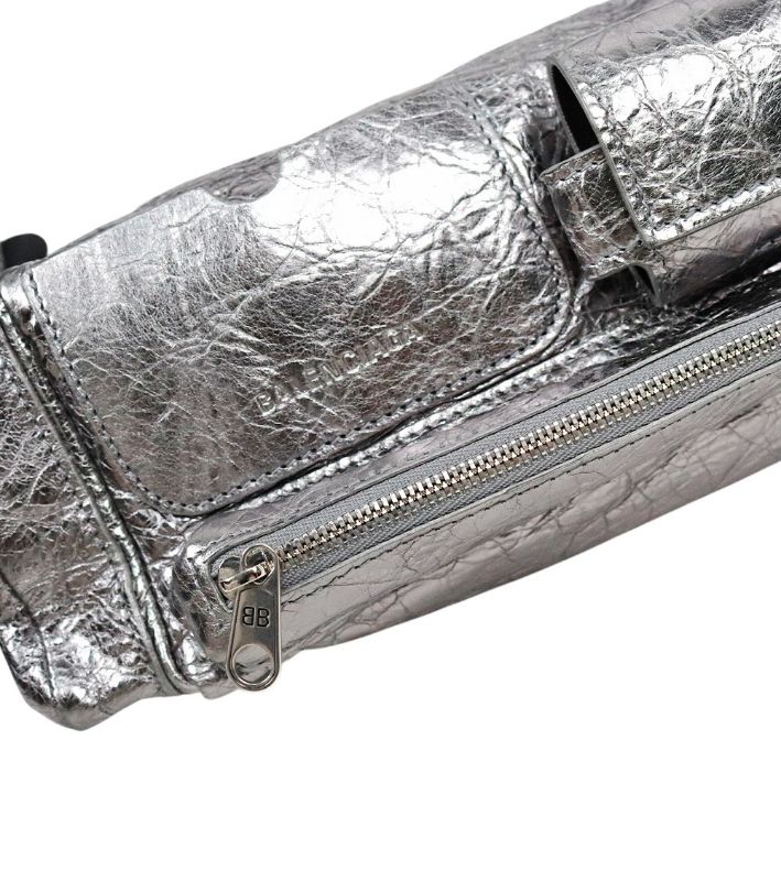 Balenciaga Silver Supervige XS Shoulder Bag