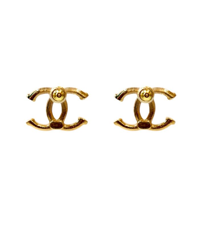 Chanel CC Gold Earrings