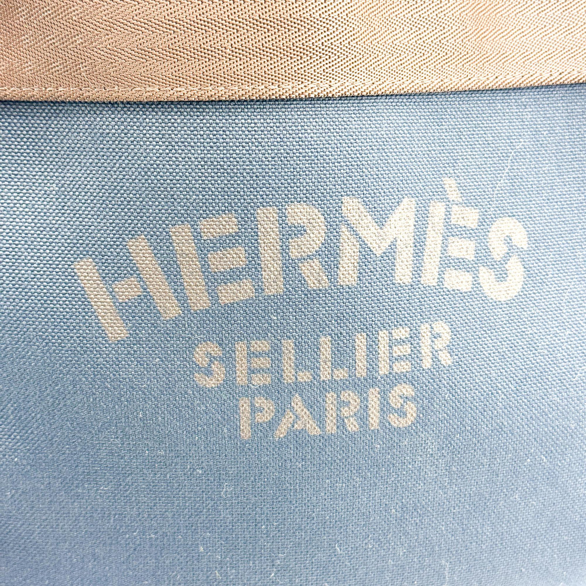 Hermès Grooming Bag Navy Brown