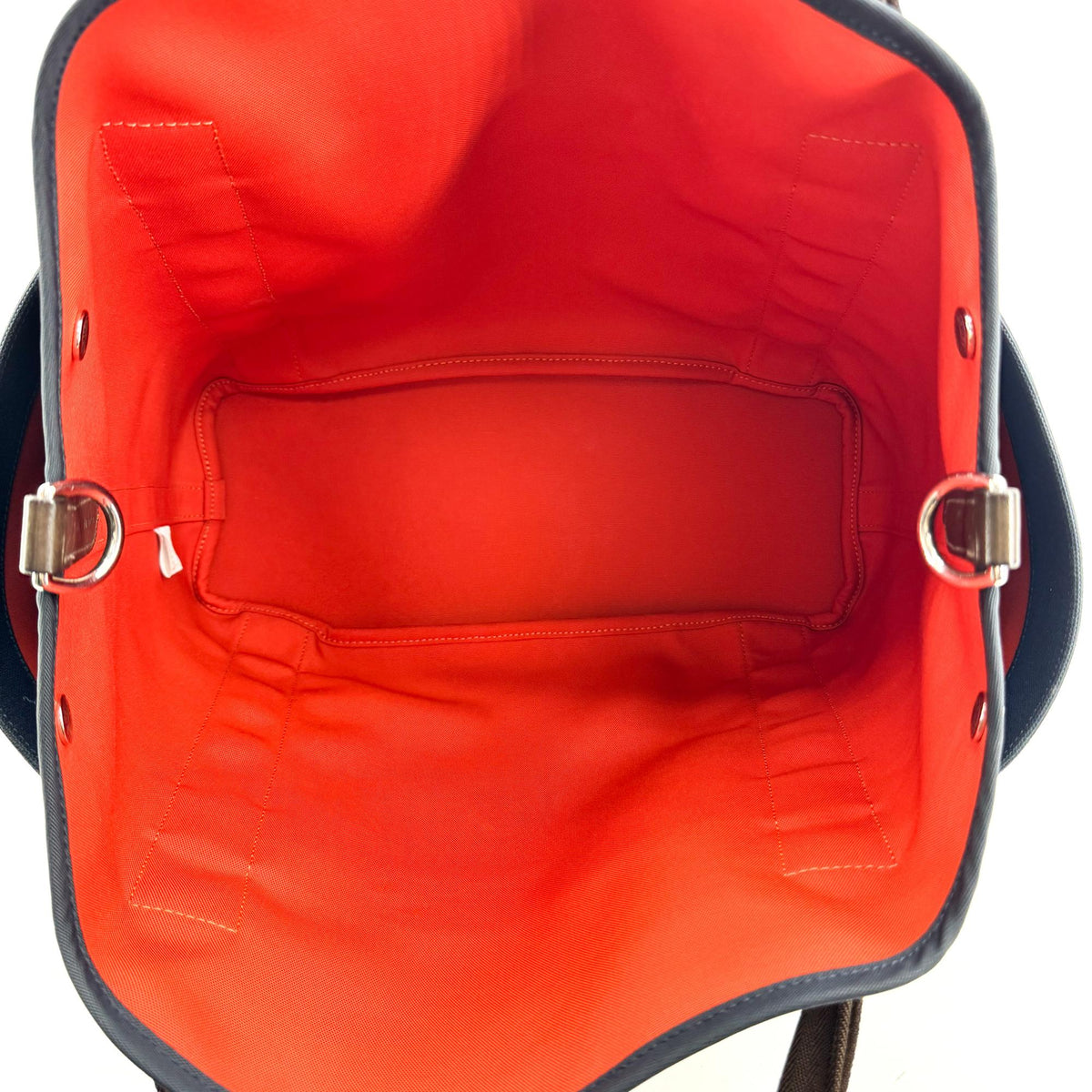 Hermès Grooming Bag Navy Brown